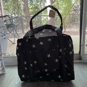 Black Star-Patterned Men's Bag